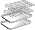 Jelly Roll Pan with Cooling Rack Set, CEKEE Stainless Steel Baking Sheet Tray by CEKEEBakingEasilyHappily