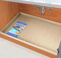 SIKADEER 25" x 22" Under Sink Mat Waterproof, Silicone Mat Kitchen Drawer Shelf by SIKADEER