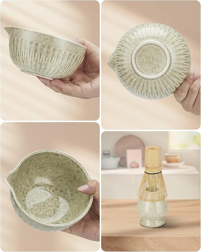 20Oz Matcha Whisk Set，7 Pcs Matcha Kit Includes Matcha Bowl, Whisk & Holder - Image 7