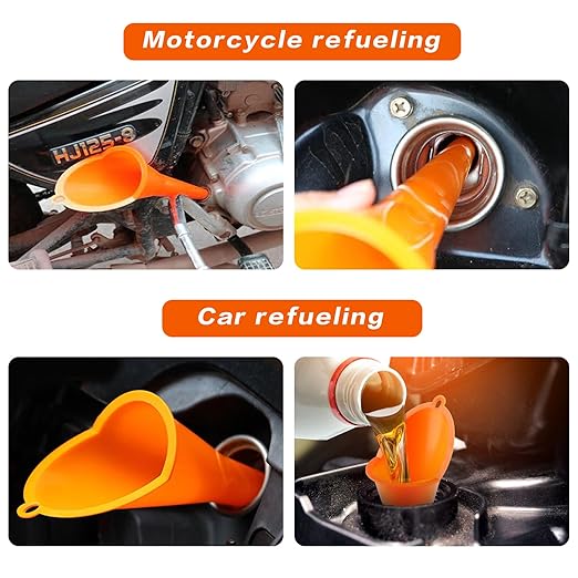 5 Pcs Plastic Long Neck Oil Funnel - Image 6