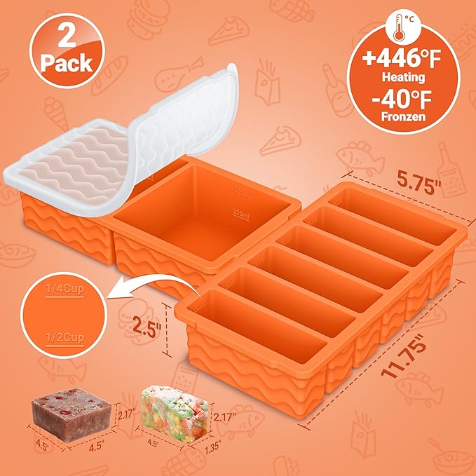 2-Pack Silicone Freezer Trays - Image 6