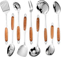 304 Stainless Steel Cooking Utensils Set, Solid Spoon, Skimmer Spoon, Spaghetti by Lazycorner