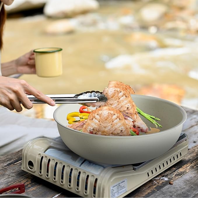 NEWBULIG 12-Piece Nonstick Cookware Set, Detachable Handle Pots and Pans - Image 7