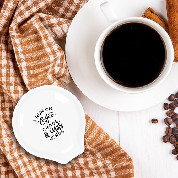 Funny Coffee Spoon Holder-Coffee Spoon Rest-Cafe Bar Station Accessories-I Run - Image 5