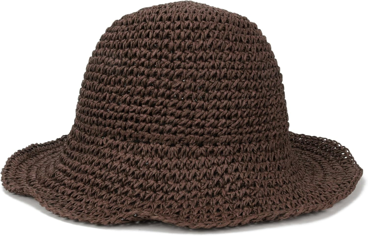 Womens Wide Brim Straw Sun Hat Foldable Floppy Crochet Beach Hat for Summer