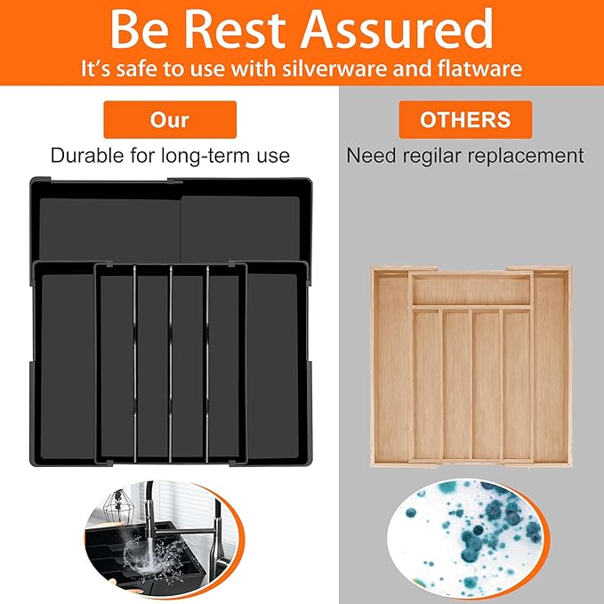 Spaclear Large Kitchen Silverware Organizer - Image 9