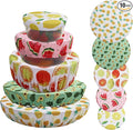 10Pcs Reusable Bowl Covers In 5 Size, Stretch Cloth Fabric Dish Cover Kitchen by CGFOXUO