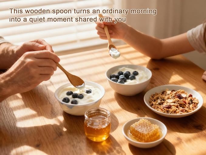 6 Piece Small Wooden Spoons Set - Image 5