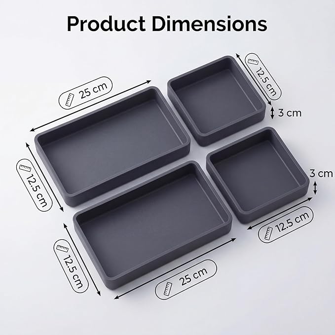 4-Pack Silicone Sheet Pan Dividers Nonstick Heat-Resistant Baking Trays - Image 2