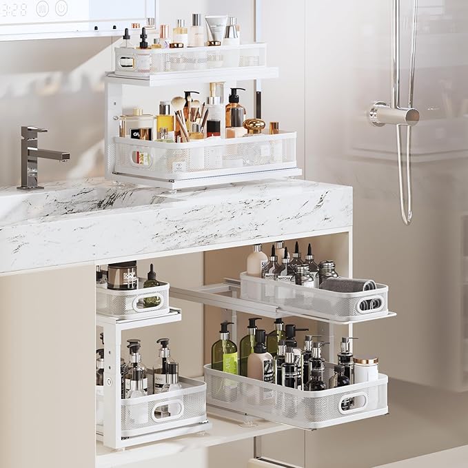2 Pack 18.5IN-Depth Under Sink Organizer - Image 7