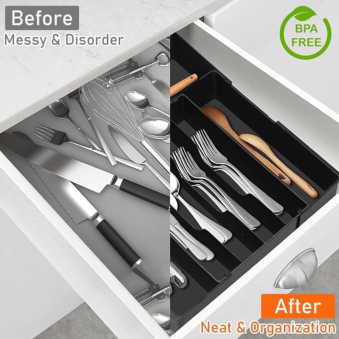Spaclear Large Kitchen Silverware Organizer - Image 7