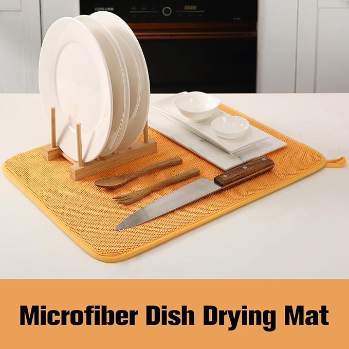 2 Pack Microfiber Dish Drying Mat - Image 3