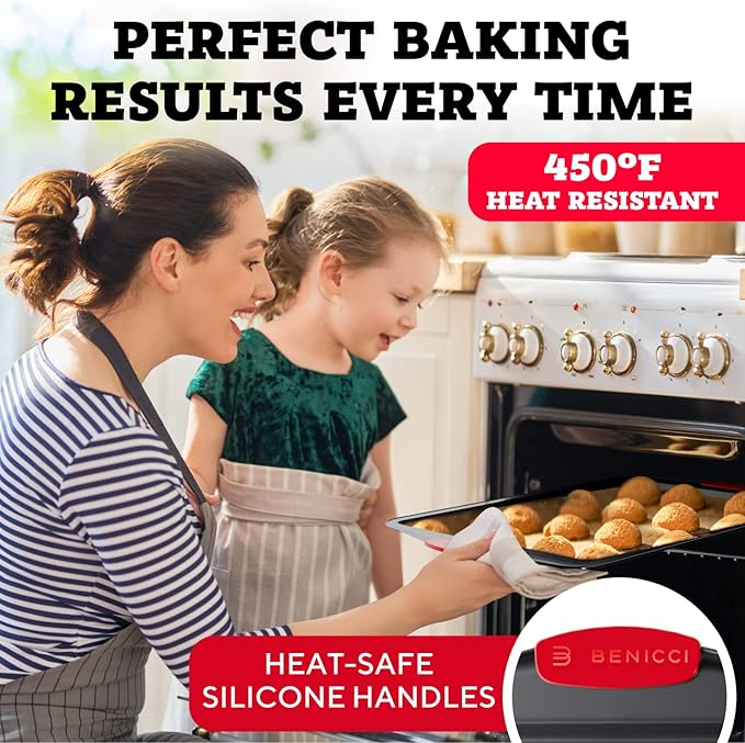Premium Non-Stick Baking Sheets Set of 3 - Image 6