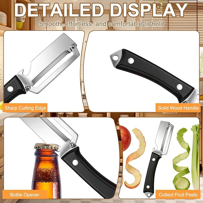 2PCS Premium 2-in-1 Vegetable Peeler - Image 6