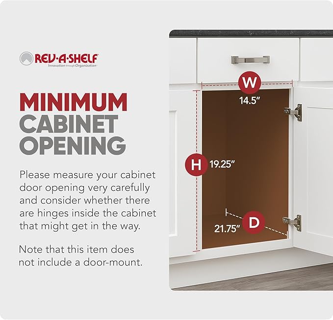 Rev-A-Shelf RV-18KD-18C S Double Pullout Trash Can - Image 4
