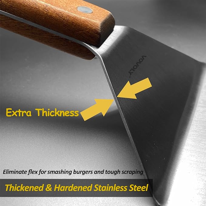 Stainless Steel Metal Spatula Set - Image 4
