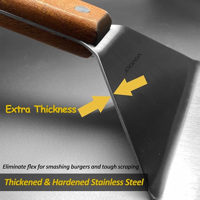 Extra Wide Spatula, Large Metal Spatula - Image 5