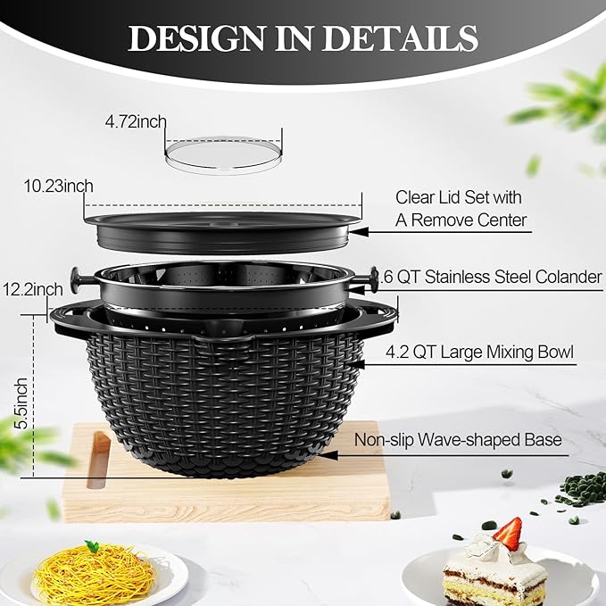 4-1 Colander with Bowl Set - Image 8