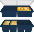 Silicone Freezer Trays with Lids, 2 Cup & 1 Cup Soup Container Style Ice Cube by Unknown