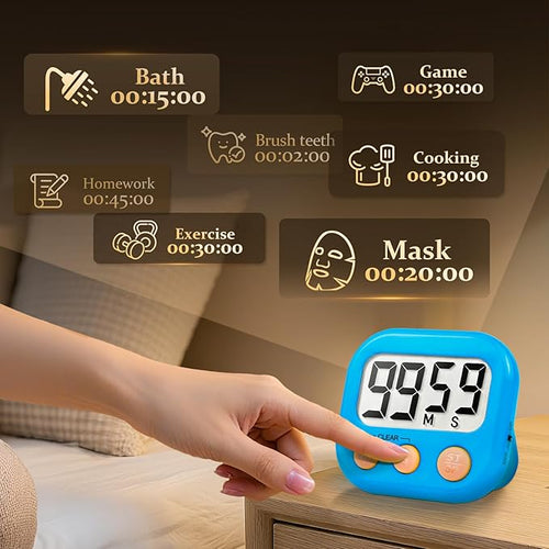 12 Pack Digital Kitchen Timer Small Classroom Timers - Image 2