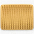 Silicone Drying Mat 16 × 12 – Yellow Tan Non-Slip Sink Mat by Unknown