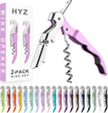 HYZ 2-Pack Wine Opener Waiter Corkscrew, Professional Wine Key by HYZ