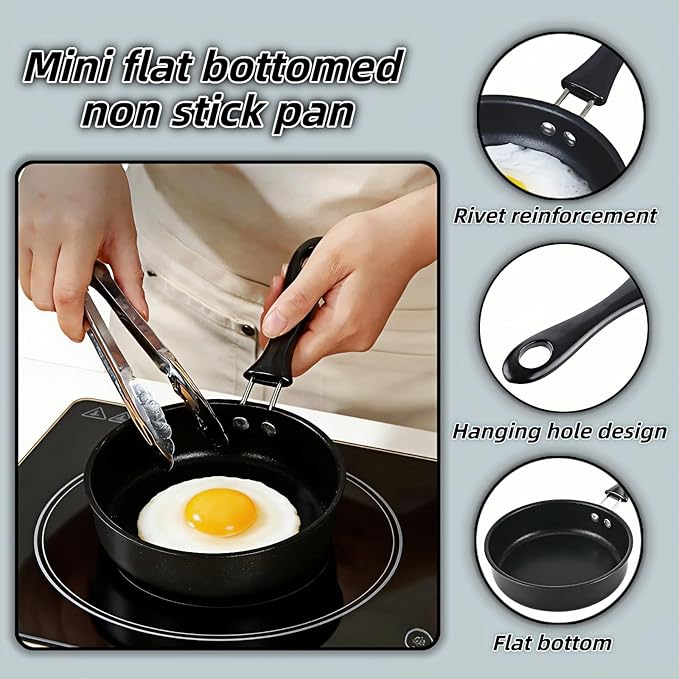 4.7 Inch Mini Skillet, Non-Stick Egg Pan - Image 5