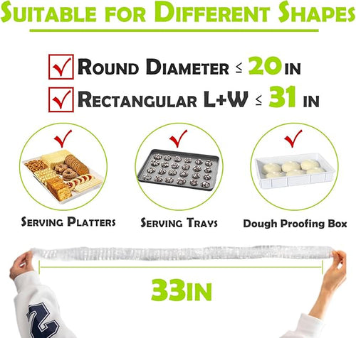 100 Extra Large Bowl Covers For Bread Proofing, Fits Bowl up to 20", Sheet Pan - Image 2