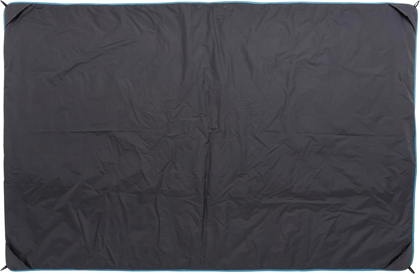 Big Agnes Why Not Picnic Blanket, 90x90 - Waterproof Outdoor Blanket with Insulation, Hidden Pocket & Stuff Sack for Camping, Beach, & Concerts