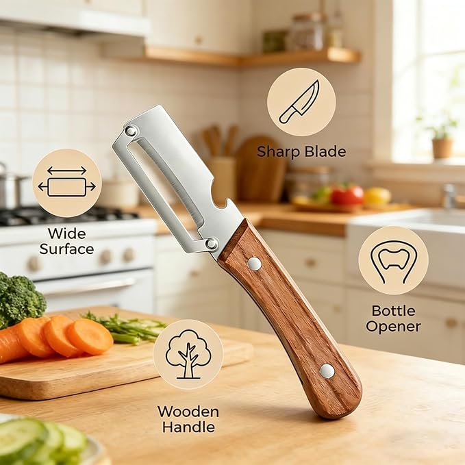 2-in-1 Multifunctional Vegetable Peeler - Image 3