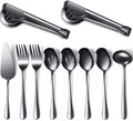 Patelai Serving Utensils Set Include Stainless Steel Large Spoons Slotted by Patelai