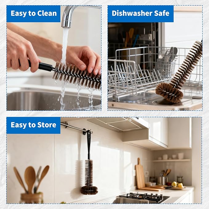 Garbage Disposal Cleaner Brush, Extra Long Handle - Image 6