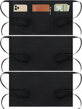 BOHARERS Cotton Server Aprons 3 Pack Waiter Waitress Apron Short Apron by BOHARERS