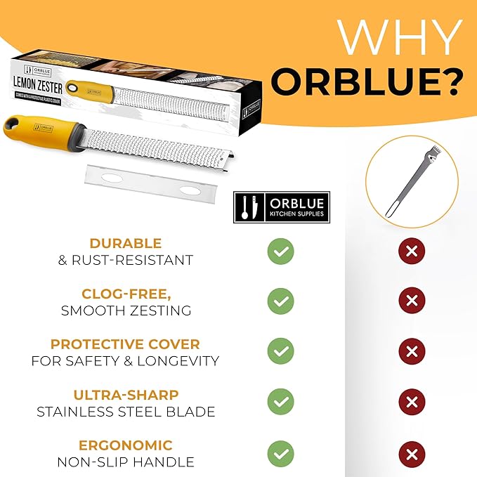 Orblue Lemon Zester & Cheese Grater - Image 8