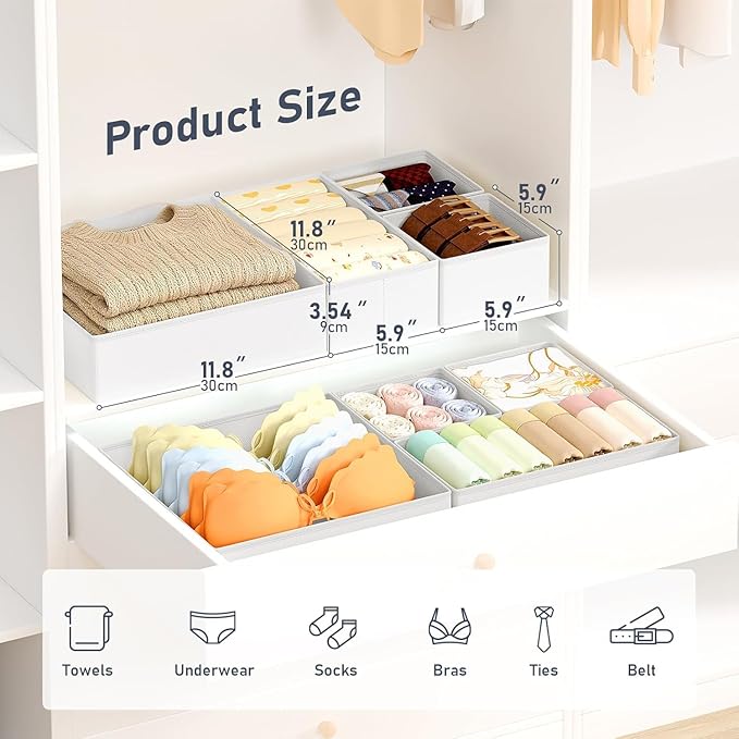 DIMJ Drawer Organizer Clothes Storage - Image 2