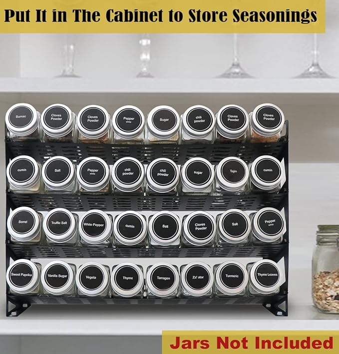 4 Tier Countertop Spice Rack Organizer - Image 6