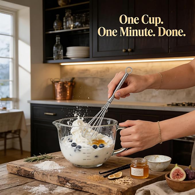 Anaeat Small Wire Whisk Set of 2, Portable Stainless Steel Kitchen Tiny Whisk & - Image 2