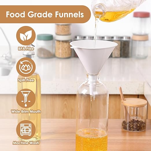 4 PCS Plastic Kitchen Funnel Set - Image 2