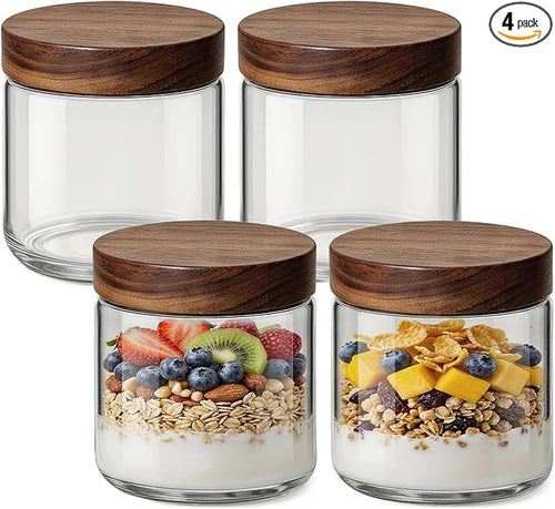 10oz 4 Pack Overnight Oats Containers by Osfel