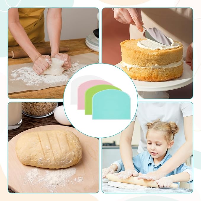 20 Pcs Plastic Dough Scraper, Sourdough Bread Baking Supplies, Baking Bench - Image 7
