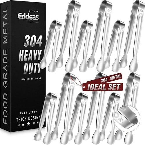 12PCS Ice Tongs Mini Sugar Tong by Eddeas