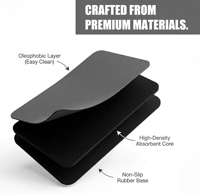 Extra Large Dish Drying Mats: 33"L x 17"W XXL Customizable Trimmable Non-Slip - Image 4