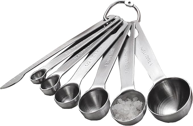 Stainless Steel Measuring Spoons Set, 7 Pieces Kitchen Measuring Sets Gadgets by GrandFort