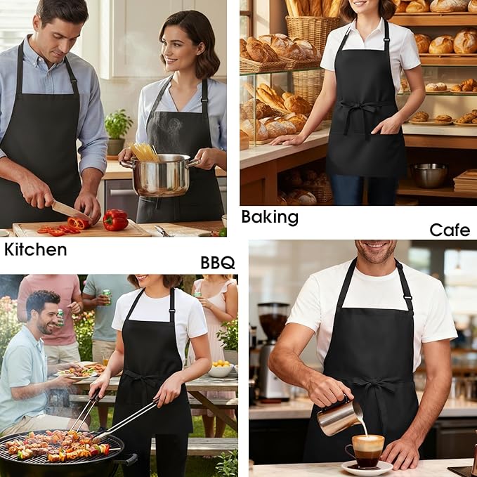 BOHARERS Kitchen Cooking Apron Unisex Adjustable chef apron - Image 6
