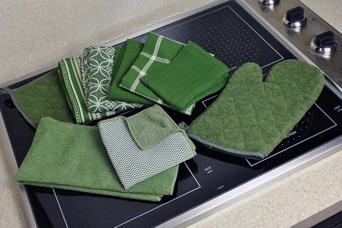 DII Basic Terry Collection 100% Cotton Quilted, Oven Mitt, 2 Piece - Image 4