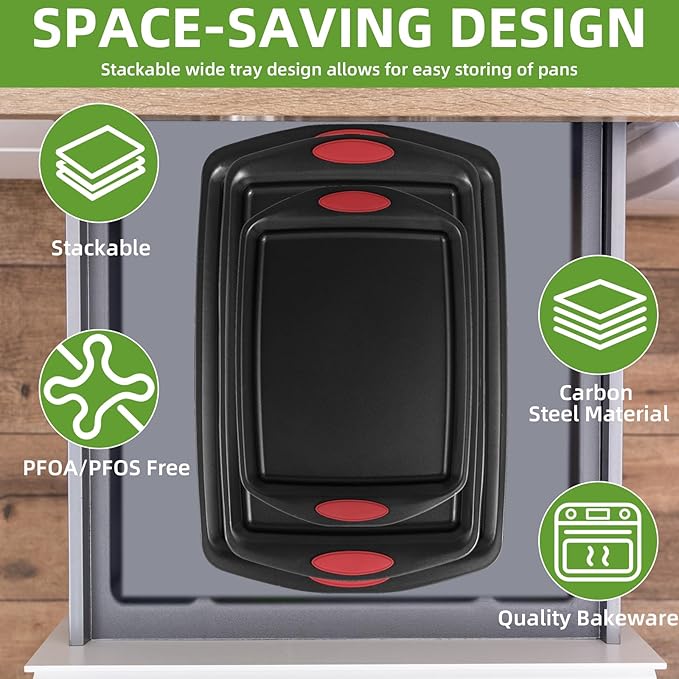 5-Piece Nonstick Baking Pans Set - Image 3