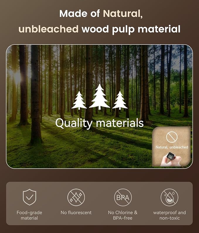 200 Pcs Parchment Paper Sheets, Unbleached Baking Parchment Sheets - Image 2