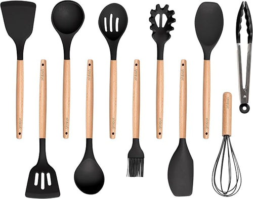 11-Piece Silicone Kitchen Utensils Set by Unknown
