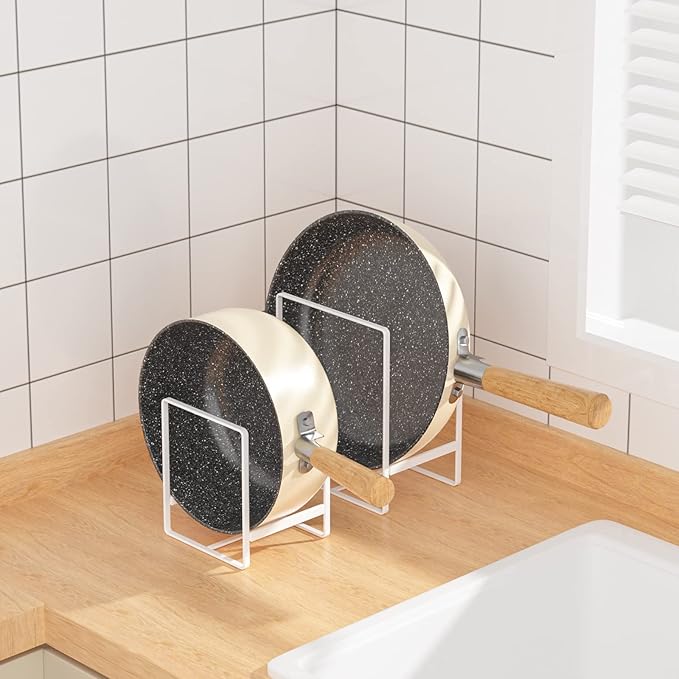 2 Large 2 Small Plate Organizers Holders Upright Cabinet Dish Drying Racks - Image 7