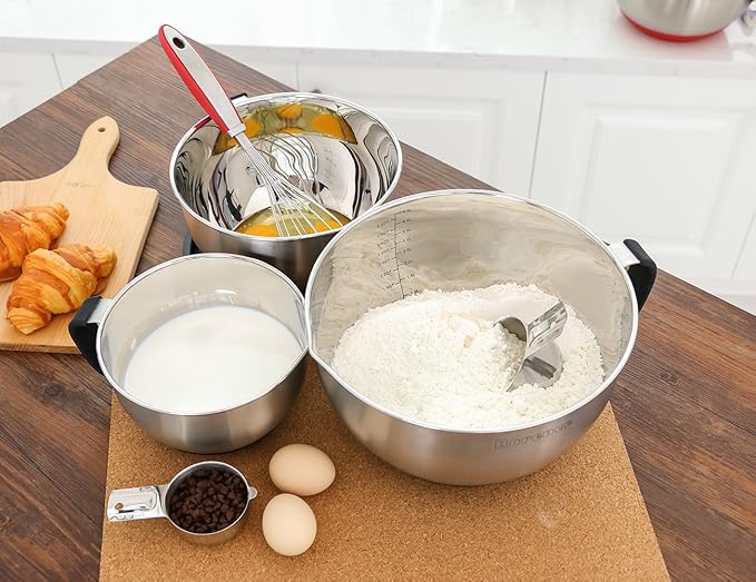 Rorence Stainless Steel Mixing Bowls: Metal Mixing Bowl Set - Image 5